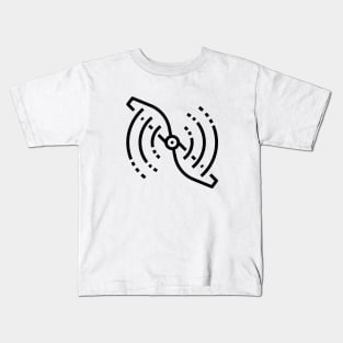 Propeller (black) Kids T-Shirt